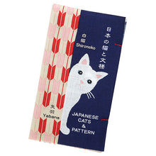 Load image into Gallery viewer, TENUGUI TOWEL JAPANESE CAT