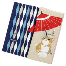 Load image into Gallery viewer, TENUGUI TOWEL JAPANESE CAT
