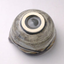 Load image into Gallery viewer, MINOYAKI PURPLE NAGASHI KATAKUCHI MATCHA BOWL