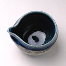 Load image into Gallery viewer, MINOYAKI AI-NAGASHI KATAKUCHI MATCHA BOWL