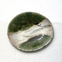 Load image into Gallery viewer, ROKURO ORIBE GREEN GLAZED SMALL PLATE