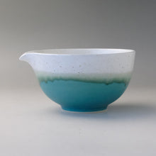 Load image into Gallery viewer, MINOYAKI TURQUOISE BLUE KATAKUCHI MATCHA BOWL