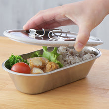 Load image into Gallery viewer, AIKATA BENTO BOX / STAINLESS CONTAINER WITH STOPPER (GRAY)