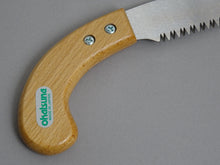 Load image into Gallery viewer, OKATSUNE PRUNING SAW 220MM / WOODEN HANDLE & SHEATH**