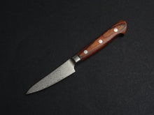 Load image into Gallery viewer, KICHIJI ZAD AUS-10 45 LAYER DAMASCUS PARING KNIFE 80MM