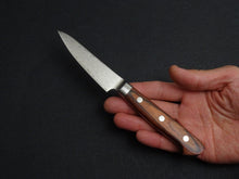 Load image into Gallery viewer, KICHIJI ZAD AUS-10 45 LAYER DAMASCUS PARING KNIFE 80MM