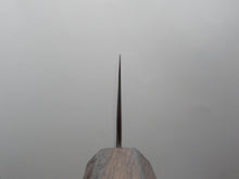 Load image into Gallery viewer, KICHIJI 440C MIGAKI HAMMERED DAMASCUS KIRITSUKE GYUTO 210MM OAK/BAIKOKU HANDLE