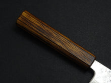 Load image into Gallery viewer, KICHIJI 440C MIGAKI HAMMERED DAMASCUS GYUTO 180MM OAK/BAIKOKU HANDLE