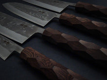 Load image into Gallery viewer, KICHIJI x NAGURI SLD NASHIJI GYUTO 210MM NAGURI CURVED WENGE WOOD HANDLE