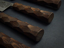 Load image into Gallery viewer, KICHIJI x NAGURI SLD NASHIJI GYUTO 210MM NAGURI CURVED WENGE WOOD HANDLE