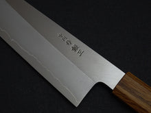 Load image into Gallery viewer, HADO GINSAN GYUTO 210MM OAKWOOD HANDLE FORGED BY SATOSHI NAKAGAWA