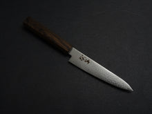 Load image into Gallery viewer, KICHIJI VG-10 33LAYER DAMASCUS PETTY KNIFE 150MM OCTAGONAL PAKKAWOOD HANDLE