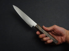 Load image into Gallery viewer, KICHIJI VG-10 33LAYER DAMASCUS PETTY KNIFE 150MM OCTAGONAL PAKKAWOOD HANDLE