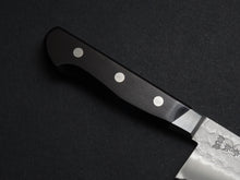 Load image into Gallery viewer, TORATETSU HAMMERED AOGAMI-2 STAINLESS CLAD SANTOKU 180MM