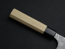 Load image into Gallery viewer, MASAKAGE SHIMO SHIROGAMI-2 DAMASCUS GYUTO 210MM MAGNOLIA OCTAGONAL HANDLE