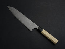 Load image into Gallery viewer, MASAKAGE SHIMO SHIROGAMI-2 DAMASCUS GYUTO 210MM MAGNOLIA OCTAGONAL HANDLE