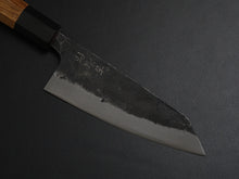 Load image into Gallery viewer, KICHIJI KUROGANE AOGAMI-2 KUROUCHI KO-BUNKA 120MM OCTAGONAL TEAK HANDLE