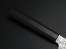 Load image into Gallery viewer, KICHIJI AUS-8 NASHIJI KO-SANTOKU 150MM OCTAGONAL MONO EBONY HANDLE