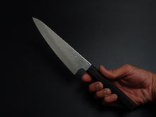 Load image into Gallery viewer, KICHIJI AUS-8 NASHIJI KO-SANTOKU 150MM OCTAGONAL MONO EBONY HANDLE