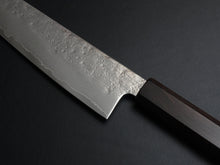 Load image into Gallery viewer, KICHIJI AUS-8 NASHIJI GYUTO 195MM OCTAGONAL MONO EBONY HANDLE