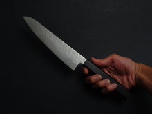 Load image into Gallery viewer, KICHIJI AUS-8 NASHIJI GYUTO 195MM OCTAGONAL MONO EBONY HANDLE