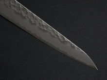 Load image into Gallery viewer, KICHIJI SHIROGAMI-2 STAINLESS CLAD HAMMERED SUJIHIKI 240MM CHERRY WOOD HANDLE