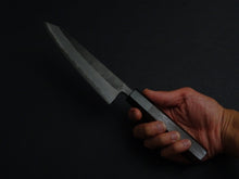 Load image into Gallery viewer, HATSUKOKORO KUMOKAGE AOGAMI-2 KUROUCHI DAMASCUS HONESUKI 150MM OCTAGONAL WENGE HANDLE