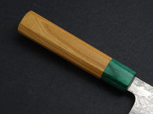 Load image into Gallery viewer, MAKOTO KUROSAKI KODAMA VG-10 DAMASCUS SANTOKU KNIFE 165MM OCTAGONAL KEYAKI/ZELKOVA HANDLE