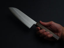 Load image into Gallery viewer, MASUTANI VG-1 GOLD NASHIJI SANTOKU OAK/BAIKOKU HANDLE