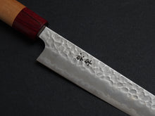 Load image into Gallery viewer, KICHIJI AOGAMI SUPER CORE STAINLESS CLAD TSUCHIME MIGAKI SUJIHIKI 240MM CHERRY WOOD HANDLE