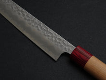 Load image into Gallery viewer, KICHIJI AOGAMI SUPER CORE STAINLESS CLAD TSUCHIME MIGAKI SUJIHIKI 240MM CHERRY WOOD HANDLE