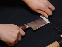 Load image into Gallery viewer, COMO+KATABA HANDMADE HIGH QUALITY CANVAS KNIFE ROLL WITH SINGLE LEATHER FITTINGS*