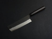 Load image into Gallery viewer, NIGARA VGXEOS KUROUCHI DAMASCUS NAKIRI 165MM OCTAGONAL EBONY HANDLE