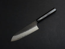 Load image into Gallery viewer, NIGARA VGXEOS KUROUCHI DAMASCUS SANTOKU 170MM OCTAGONAL EBONY HANDLE