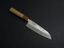 Load image into Gallery viewer, KICHIJI SW WASHIJI DAMASCUS SANTOKU 165MM OCTAGONAL HANDLE