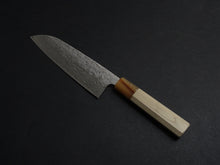 Load image into Gallery viewer, KICHIJI SW WASHIJI DAMASCUS SANTOKU 165MM OCTAGONAL HANDLE