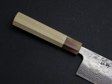 Load image into Gallery viewer, KICHIJI SW WASHIJI DAMASCUS NAKIRI 165MM OCTAGONAL HANDLE