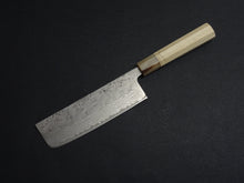 Load image into Gallery viewer, KICHIJI SW WASHIJI DAMASCUS NAKIRI 165MM OCTAGONAL HANDLE