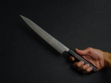 Load image into Gallery viewer, KOTETSU AOGAMI SUPER STAINLESS CLAD SUJIHIKI / CARVING KNIFE 240MM OCTAGONAL ROSEWOOD HANDLE