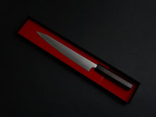 Load image into Gallery viewer, KOTETSU AOGAMI SUPER STAINLESS CLAD SUJIHIKI / CARVING KNIFE 240MM OCTAGONAL ROSEWOOD HANDLE