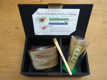 Load image into Gallery viewer, MINOYAKI MATCHA BOWL (HAKEME) WITH BAMBOO WHISK #80 & CHASHAKU / SCOOP SET