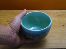 Load image into Gallery viewer, MINOYAKI BLUE NAGASHI MATCHA BOWL