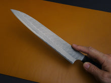 Load image into Gallery viewer, NIGARA AOGAMI SUPER CORE STAINLESS CLAD MIGAKI HAMMERED SUJIHIKI 240MM