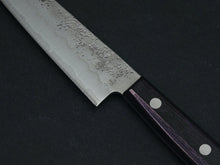 Load image into Gallery viewer, OUL GINSAN NASHIJI PETTY KNIFE 135MM PURPLE HANDLE (NO BOLSTER)