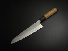 Load image into Gallery viewer, YOSHIKANE SHIROGAMI 2 STAINLESS CLAD NASHIJI GYUTO 210MM OCTAGONAL ENJYU HANDLE*
