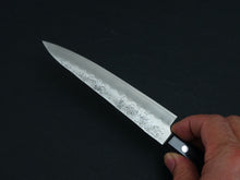 Load image into Gallery viewer, OUL GINSAN NASHIJI PETTY KNIFE 135MM PURPLE HANDLE (NO BOLSTER)