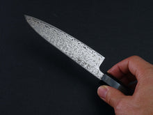 Load image into Gallery viewer, KICHIJI HIKARI SLD STAINLESS CLAD DAMASCUS KUROZOME PETTY 130MM OCTAGONAL WENGE HANDLE