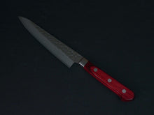 Load image into Gallery viewer, KICHIJI AUS-8 HAMMERED PETTY 135MM RED HANDLE