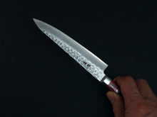 Load image into Gallery viewer, KICHIJI AUS-8 HAMMERED PETTY 135MM RED HANDLE