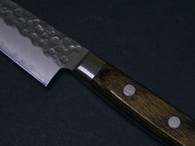 Load image into Gallery viewer, TSUNEHISA AUS-8 HAMMERED PETTY 135MM BROWN HANDLE